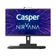 Casper Nirvana AIO A500 A5H.1040-8U00X-V masaüstü bilgisayar, mor ekran, klavye ve fare ile birlikte