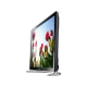 Samsung 32F4500 HD Ready HD TV, genel siyah tasarımlı ekran ve çiçek temalı görüntü, standlı görünüm
