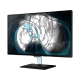 Samsung T24D390 Full HD FHD TV, genel renkli düz ekran üzerinde soyut mavi ışık efektleri