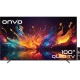 Onvo 100OVF9001UQ Ultra HD 4K LED televizyon, canlı renkli ekranıyla önden görünüm