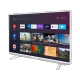 Grundig 50 GFU 7900 W Ultra HD 4K LED televizyon, siyah çerçeveli ekranda akıllı TV menüsü