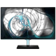 Samsung T24D390 Full HD FHD TV, genel renkli tasarım; soyut mavi renkli ekran görüntüsüyle vitrinde.