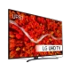 LG 75UP81006LA Ultra HD 4K LED TV ekranda canlı alev desenleriyle, genel renkli, şık tasarım