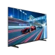Vestel 55QG9950 Ultra HD 4K QLED televizyon, yarış pistindeki kırmızı Formula 1 aracı görüntüsüyle siyah çerçeveli