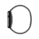 Apple Watch 42 mm uzay siyahı paslanmaz çelik kasa ve baklalı bilezik, yandan görünüm