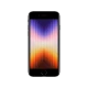 Apple iPhone SE 2022 siyah akıllı telefon, ön yüz görünümü, çerçeveli ekran ve ana ekran düğmesiyle