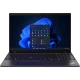 Lenovo ThinkPad L15 G3 21C3006ETX siyah iş ve ofis laptopu, açık ekranlı önden görünüm