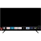Vestel 70U9600 Ultra HD 4K LED televizyon, siyah ekranı ve akıllı TV uygulama menüsüyle gösteriliyor