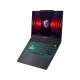 MSI Cyborg 14 A13VE-054XTRWP10 siyah oyuncu laptop, RGB aydınlatmalı klavye ve kalkan logosu ekranı