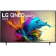 LG 75QNED91T6A Ultra HD 4K QNED MiniLED televizyon, canlı renkli splash arka planlı vitrin ekranı