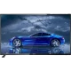 Sunny 65 inç uydu alıcılı Full HD FHD TV, ekranda mavi spor otomobil görüntüsüyle
