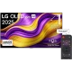 LG OLED65G55LW Ultra HD 4K OLED TV ekranında webOS arayüzü ve Türkçe ses tanıma simgesi gösteriliyor