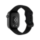 Honor Watch X5i siyah akıllı saat, silikon kayışı ve arka yüzündeki sensörleriyle görüntüleniyor