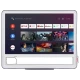 Vestel 24HA9520L HD Ready LED televizyon, beyaz çerçeveli ve akıllı TV uygulamaları açık halde gösteriliyor