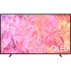 Samsung 85Q60C Ultra HD 4K QLED televizyon; canlı QLED ekran rengiyle önde vitrin görünümü