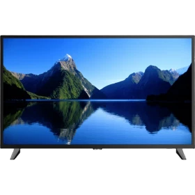 Sunny SN40DAL0938 Full HD FHD TV, siyah çerçeveli televizyon ve ekranda dağ gölü manzarası