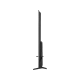 Vestel 65QA9700 Ultra HD 4K QLED televizyonun siyah, ince yan profili ve ayaklı tasarımı