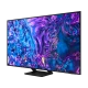 Samsung 75Q70D Ultra HD 4K QLED televizyon, siyah genel renk, renkli soyut görüntü ekranda