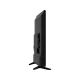 Grundig 49 GDU 7810B Ultra HD 4K LED televizyonun ince profili, arka bağlantı paneli ve ayağı 恒一