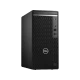Dell OptiPlex 5090 N208O5090MT_UBU siyah masaüstü bilgisayar kasası, ön paneli ve bağlantı noktalarıyla