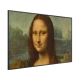 Samsung 75LS03B QLED 75 inç Ultra HD 4K TV ekranında Mona Lisa portresi görüntüsü, genel renk.