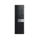 Dell OptiPlex 7070 N004O7070SFF_W siyah masaüstü bilgisayarın ön paneli ve bağlantı portları