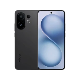 Siyah Vivo S30 akıllı telefonun ön ve arka görünümü, delikli ekran ve çift kamera modülüyle vitrin çekimi