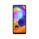 Samsung Galaxy A31 siyah akıllı telefon, önden ekran görünümü ve damla çentikli tasarım, vitrin görseli
