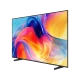 Samsung 85M71H Ultra HD 4K TV, siyah ince çerçeveli televizyon ve renkli soyut ekran görüntüsü