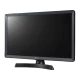 LG 24TL510V-PZ 24 inç HD Ready LED televizyon, genel siyah renkli düz ekran görünümü