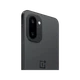 Siyah OnePlus 15r akıllı telefonun arka yüzeyi, çift kamera modülü ve sade tasarım detayıyla yakın açıdan görünümü