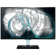 Samsung T22D390 Full HD FHD LED televizyon, ekranda soyut mavi teknoloji efektli vitrin görünümü