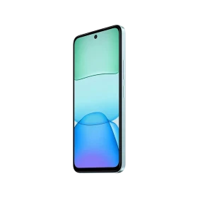 Xiaomi Redmi 13 mavi akıllı telefon, önden görünüm; ince çerçeveli ekran ve delikli ön kamera tasarımı