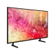 Samsung 43DU7100 Ultra HD 4K LED TV ekranında canlı renkler ve soyut görseller, genel siyah tasarım.
