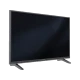 Grundig Napoli 49 GCU 7855 AP Ultra HD 4K LED televizyon, siyah ekranı ve ayaklarıyla önden görünüm