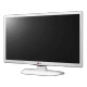 LG 24MT45D-WZ HD Ready LED televizyon siyah ekranlı, genel renk, ince tasarım ve monitör standı