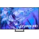 Samsung 55DU8500 Ultra HD 4K LED TV, siyah çerçeveli ve Crystal UHD ekranıyla modern vitrin görünümü