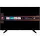 Vestel 65U9400 Ultra HD 4K LED televizyon, siyah ekranında akıllı TV uygulamaları menüsüyle.