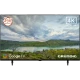 Grundig 55 GJU 7505 B Ultra HD 4K LED televizyon, manzara görüntülü siyah ekran ve ayak tasarımı