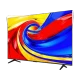 TCL 50T6D Ultra HD 4K TV, siyah çerçeveli geniş ekran ve canlı kırmızı, mavi, sarı renkler