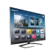 Philips 55PFL6158K Full HD LED televizyon, Smart TV arayüzü açık siyah ekran görünümü
