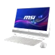 MSI PRO 22ET 7NC-054XTR beyaz masaüstü bilgisayar; ekran, klavye ve fare birlikte gösteriliyor