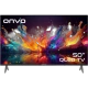 Onvo 50VQ90F3UA Ultra HD 4K LED televizyon, siyah çerçeveli ve renkli ekran görüntüsüyle