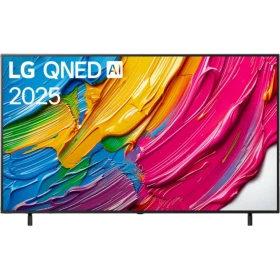 LG 65QNED80A6A Ultra HD 4K QNED televizyon ekranında renkli görseller, genel renkli TV vitrin görseli