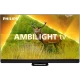 Philips 55PML9308 Ultra HD 4K LED Televizyon; ekranda AMBILIGHT TV ve geyik görseli görünüyor