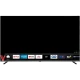 Vestel 65U9700 Ultra HD 4K LED televizyon, siyah çerçevesi ve akıllı TV uygulamalarıyla önden görünüm