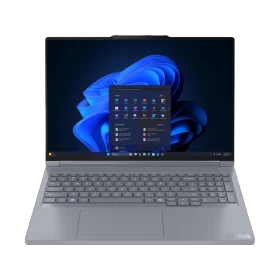 Lenovo ThinkBook 16p G6 21U00013TX ATL10 gri iş ve ofis laptopu, açık ekranlı ön görünüm
