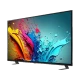LG 86QNED85T6C Ultra HD 4K QNED televizyon, canlı renkli splash arayüzü ekranda görünüyor