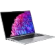 Acer Swift Go 14 SFG14-73-75DT gümüş ultrabook laptop, açık ekran ve ince tasarımıyla önden açılı görünüm
