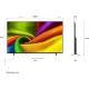 LG 75NU8E0B3LA Ultra HD 4K TV, siyah çerçeveli ince tasarım ve renkli ekran görünümü